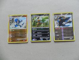 3 Pokémon Sammelkarten 2009 Text Deutsch 130 KP glänzend