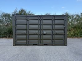 15 Fuss Lagercontainer, Container in dunkel oliv, open side