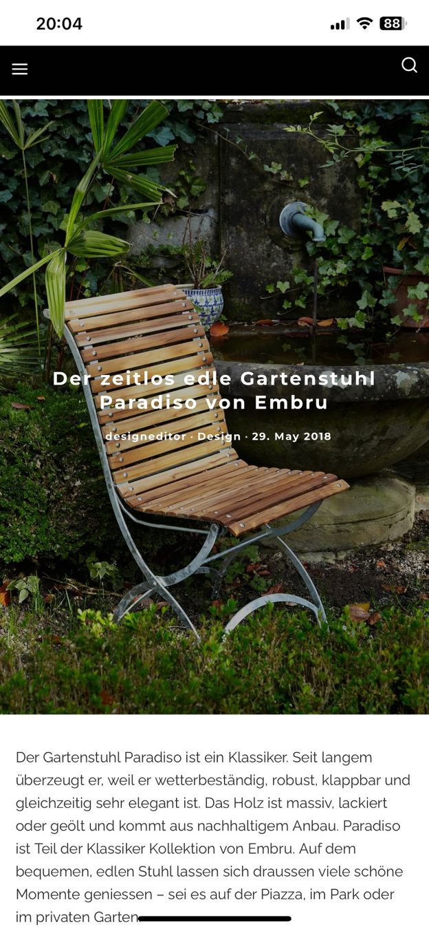 Embru Sedie: Gartenstuhl embru gelb 1 von 18 – Nuovo (secondo la descrizione) da Glattfelden venduto da immohome.zgraggen 7