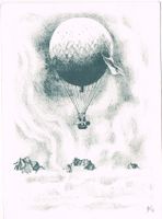 Ballonpostkarte UNGARNHILFE 1956