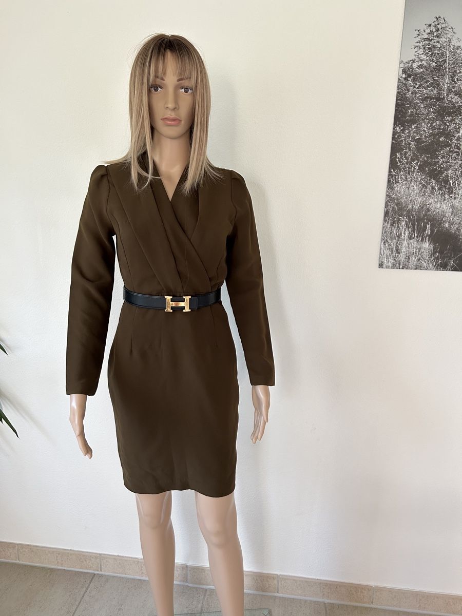 Vestiti: Khaki elegant vintage dress size S – Usato da Saland venduto da ele_vc96