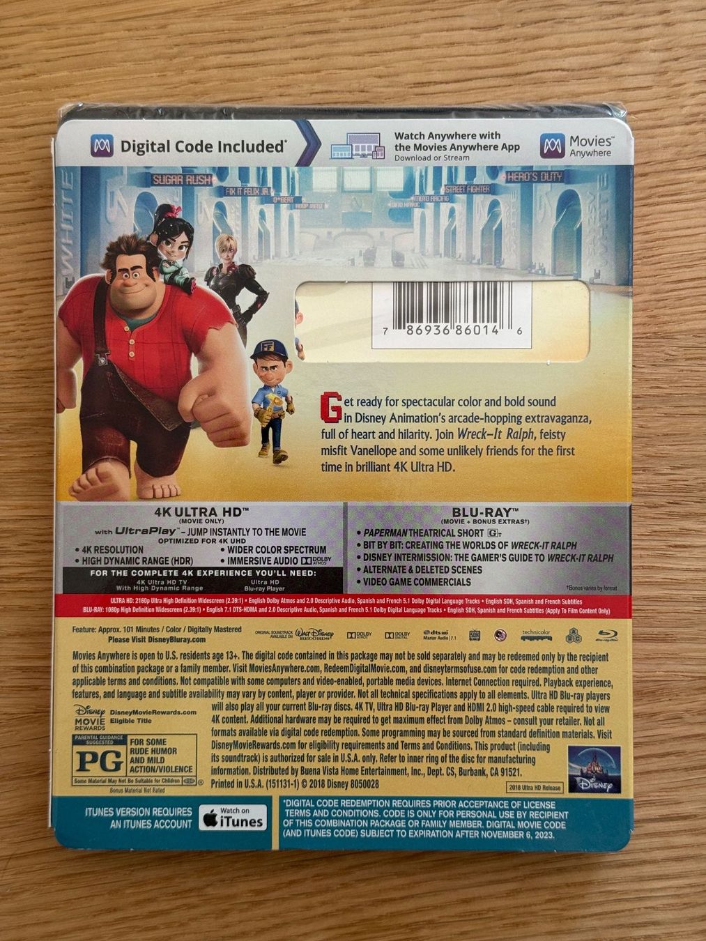 Tutti i DVDs: Wrek-It Ralph 4k Bluray – Usato da Wallisellen venduto da Art_Vendorlay 1