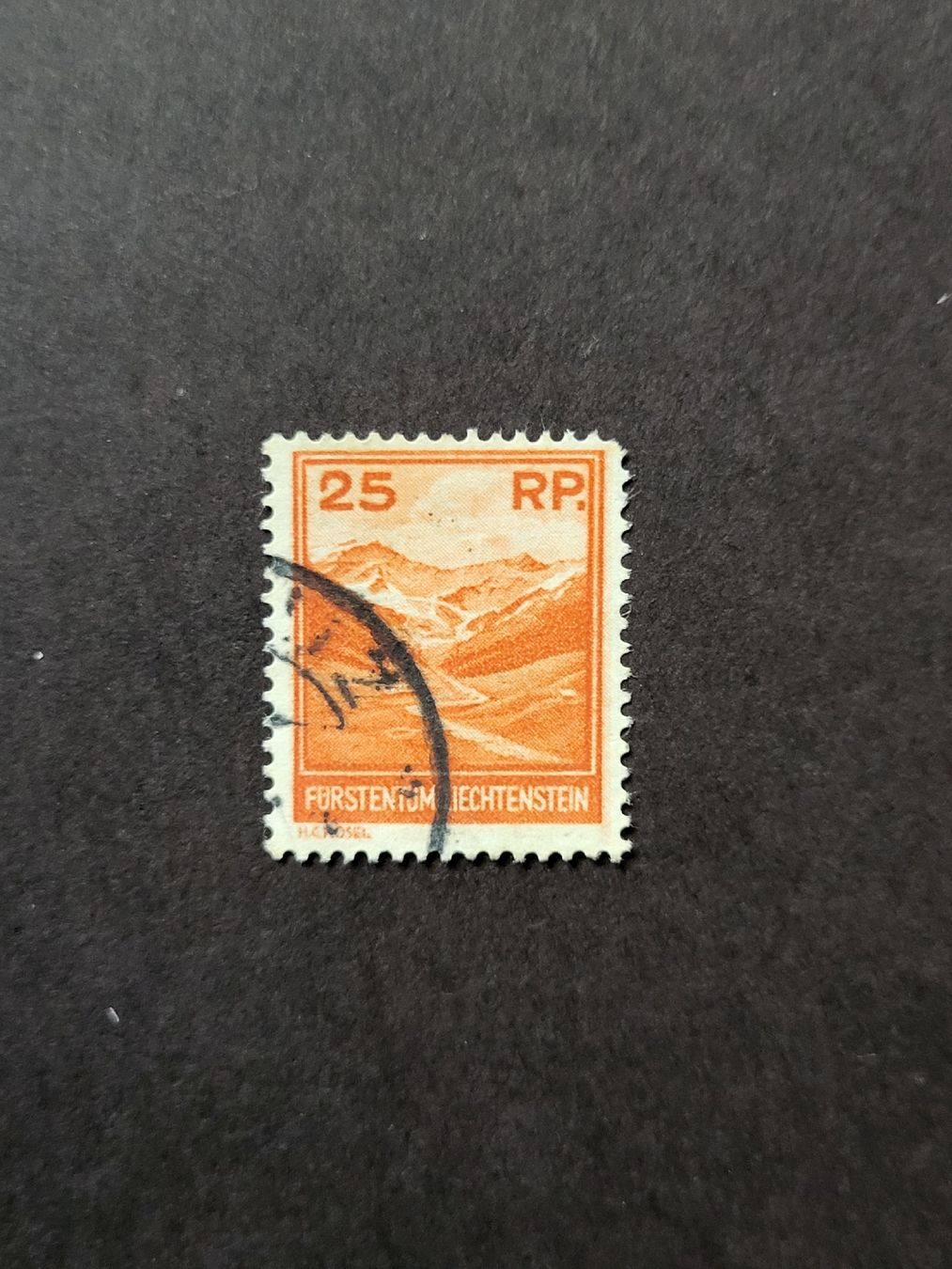 Alle Briefmarken: 1933, Liechtenstein  -  Landschaftsbilder – Gebraucht aus stäfa von brandy66