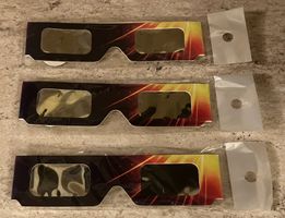3 x Sonnenfinsternisbrillen, originalverpackt ISO 12312-2