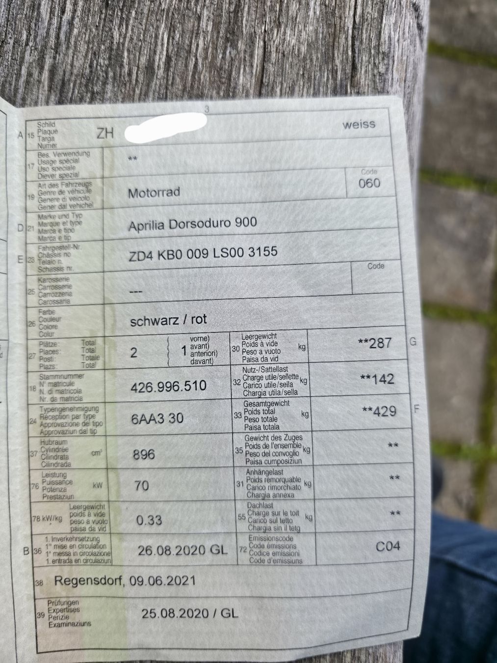 Strasse: Aprilia Dorsoduro 900 – Gebraucht aus Schleinikon von Geni92 4