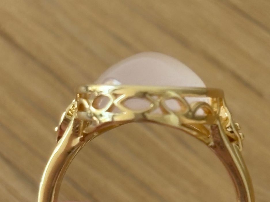 Anelli: Luxus Elegante Gr.19,5 / 9,5 Ring Farbe: Gold/Rosa – Nuovo (secondo la descrizione) da Biel-Bienne venduto da Roserosse13 5