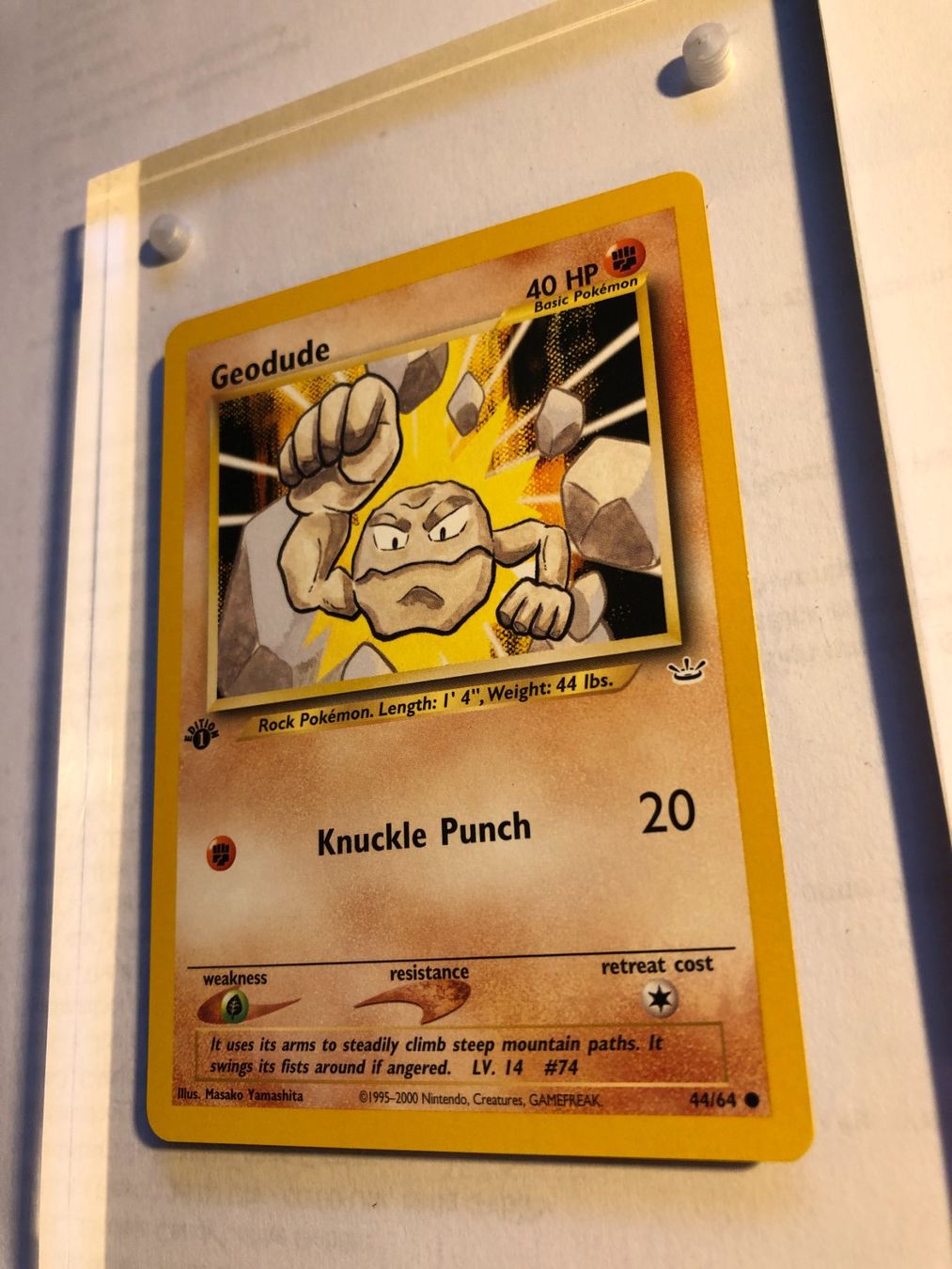 Sammelbilder & Trading cards: Geodude 1st Neo Revelation - MINT - ab 1.- – Gebraucht aus Giubiasco von dan_pr8b 2