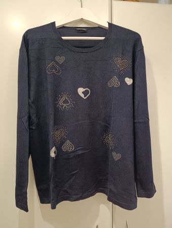 Dunkelblauer Gerry Weber Pullover langarm Gr. 42