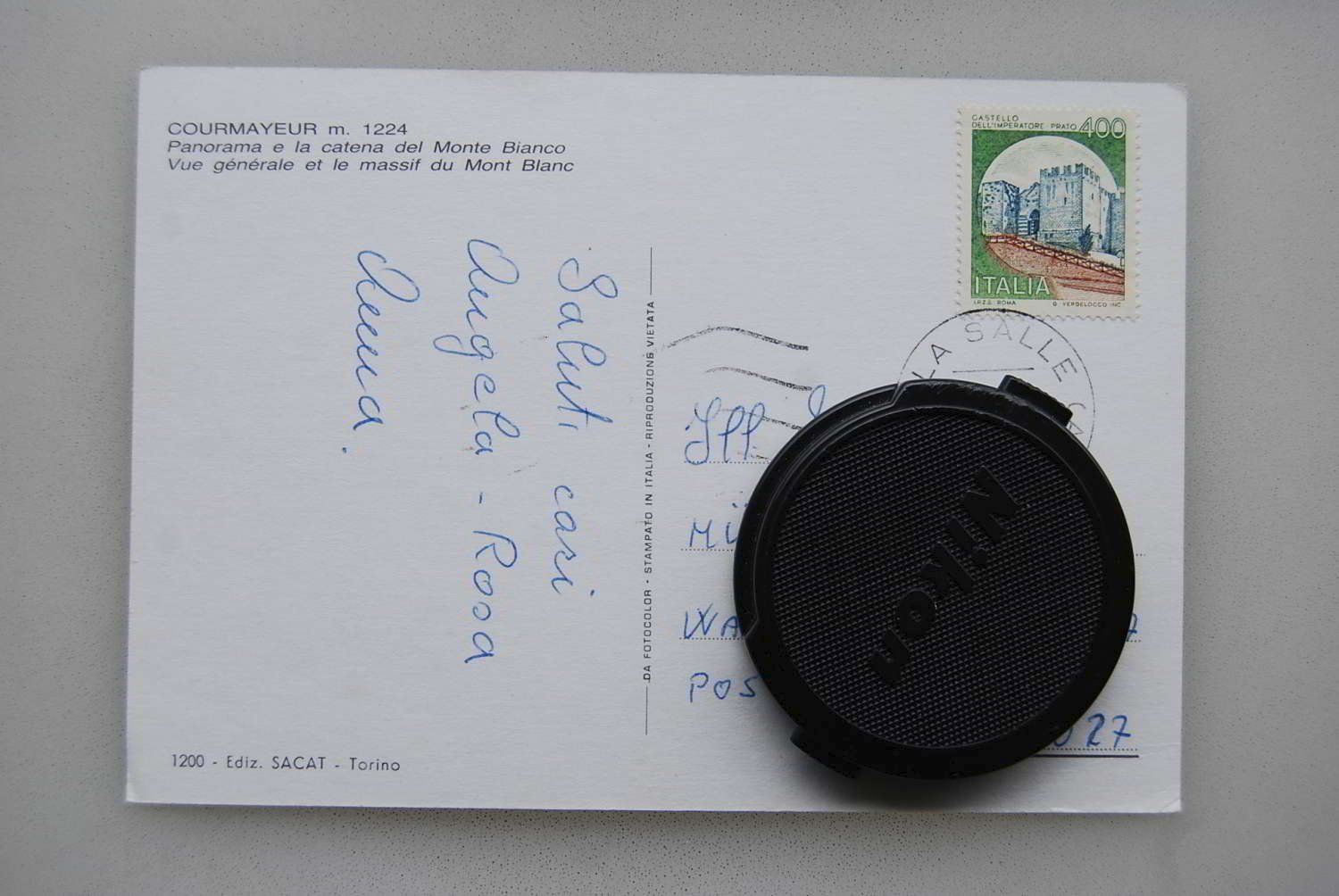Cartoline postali: AK Courmayeur 1985 – Usato da Rüfenacht BE venduto da Toro06 1