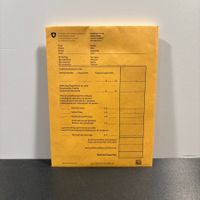 🟣ORIG COUVERT UMSCHLAG SOLD LOHN SCHWEIZER ARMEE 90 MILITÄR