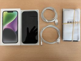 Apple iPhone 14 256GB schwarz inkl. Zubehoer