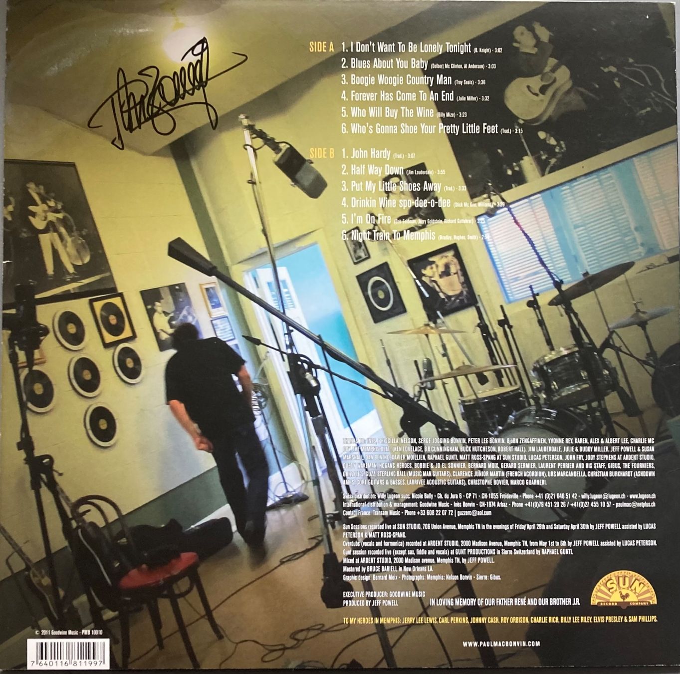 Dischi in vinile: PAUL MAC BONVIN - SUN SESSIONS – Usato da Poliez-Pittet venduto da Newtown-Records 1
