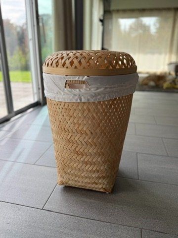 IKEA SALUDING: Wschekorb, handgefertigter Bambus, 50 L (Neu (gemss  Beschreibung)) in Meggen fr CHF 20  nur Abholung auf Ricardo kaufen