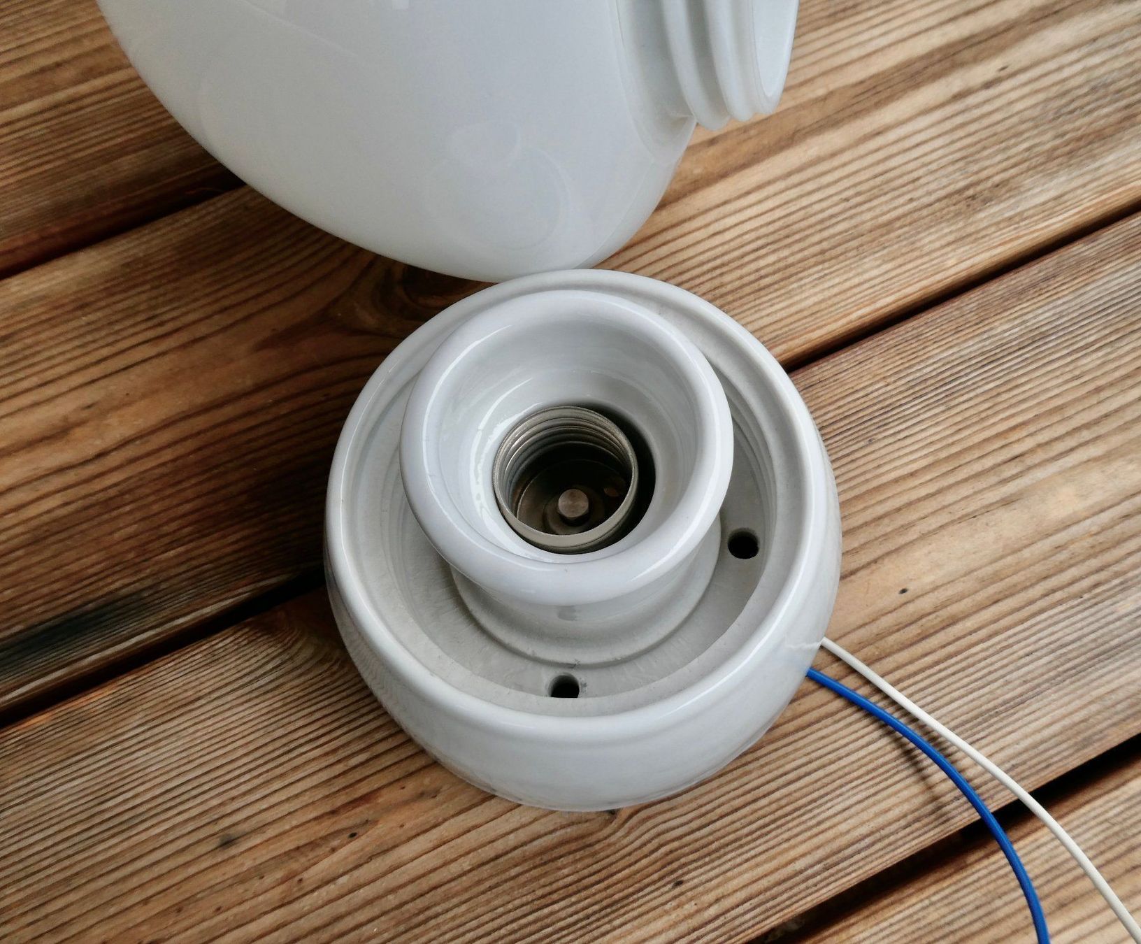 Lampadari & plafoniere: 40er 50er Stalllampe / Deckenlampe – Usato da Lüchingen venduto da Eeizo 4