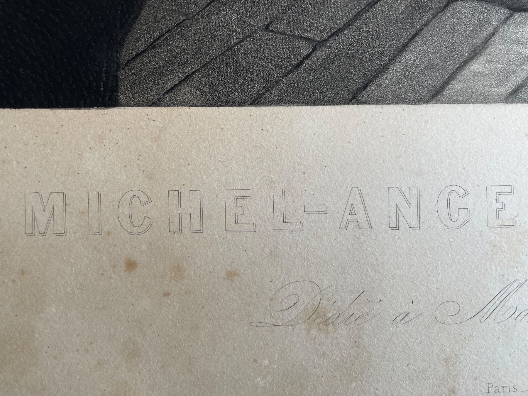 Gravures: Gravure Michael-Ange – D'occasion à Lausanne par dva_b5np 2