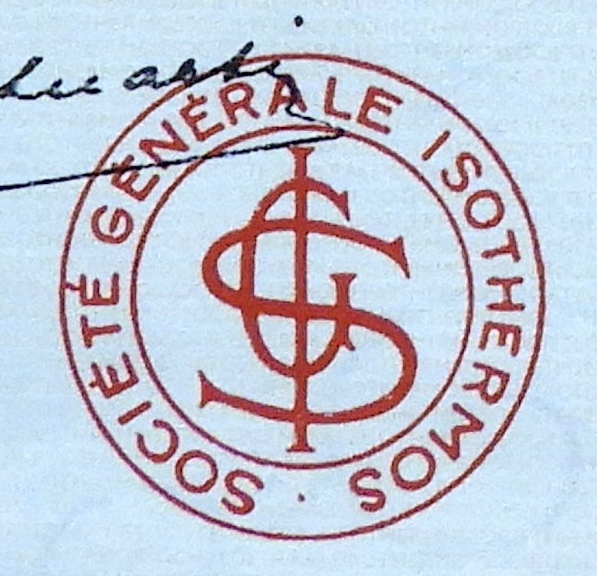Documenti: Société Générale Isothermos SA, Paris – Usato da Solothurn venduto da Sgasche 1
