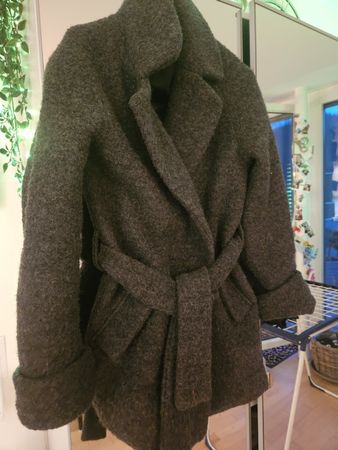 Winter Wollmantel Wolle Mantel Jacke Oversize M Herbst