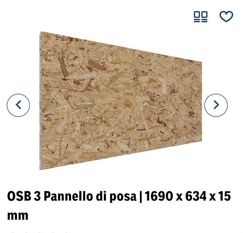Tutti pezzi di ricambio auto:  pannelli osb nuovi – Usato da Cassina d'Agno venduto da byscarci 3