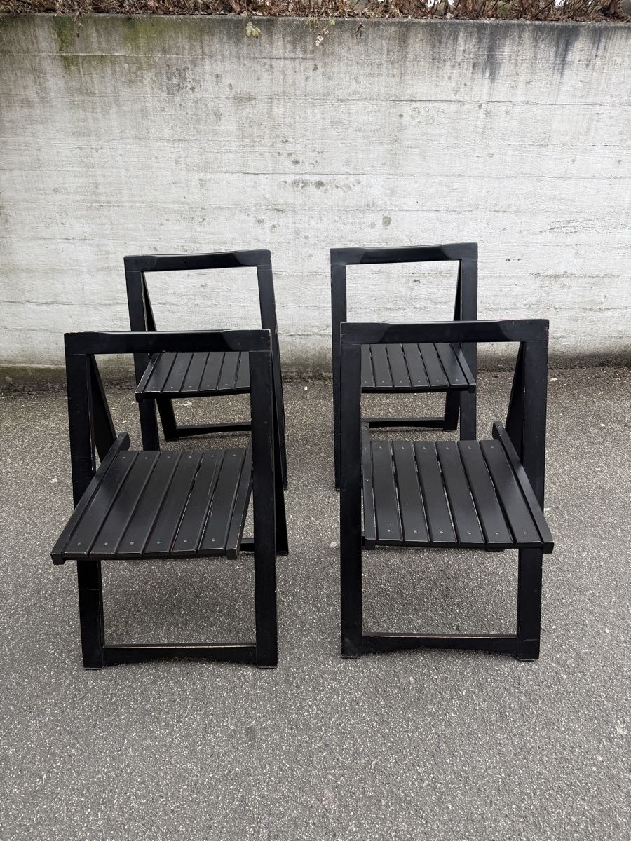 Chaises: 4er Set Trieste Klappstuhl von Aldo Jacober – D'occasion à zürich par PapaMoll86 3