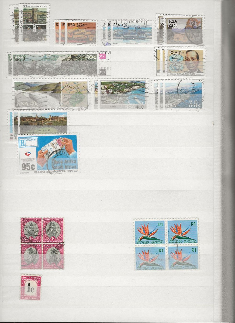Alle Briefmarken: Marken Afrika RSA bis Tansania – Gebraucht aus Au ZH von xelagreb01 3