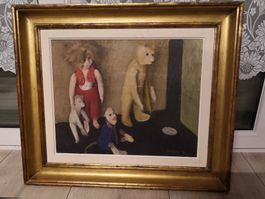 Gérard de Palézieux, grand tableau original et ancien
