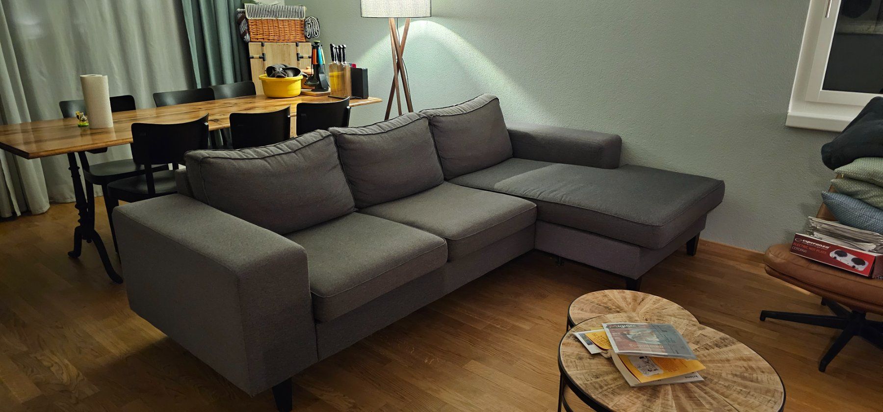 Divani: Ecksofa 260 cm – grau – Usato da Kriens venduto da Merz01