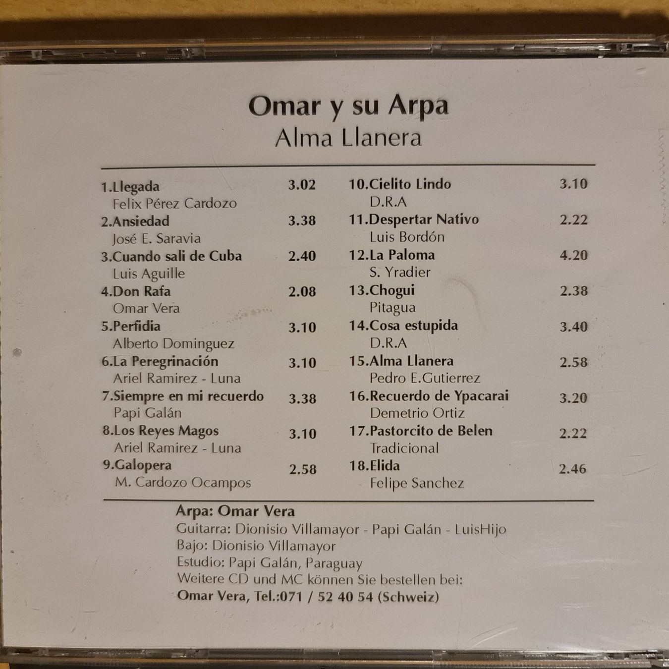 CD: Alma Llanera - amor y su Arpa – Usato da Dintikon venduto da Vexi 1