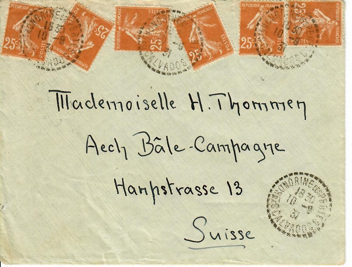 Alle Briefmarken: Brief, Frankreich 1931 – Gebraucht aus Hochdorf von Ziegel-16