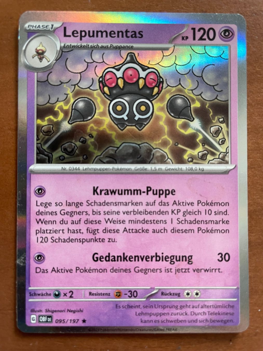 Pokémon Sammelbilder & Trading cards: Pokemon Lepumentas Holo (Versand gratis) – Neu (gemäss Beschreibung) aus Chur von Angerson