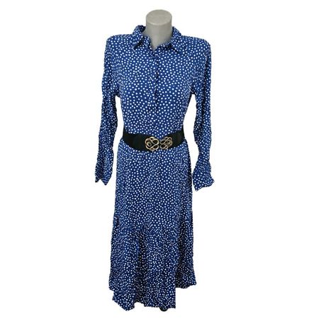 Klassisches H&M Midi-Blusenkleid aus 100% Viskose