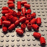 Lego 56x Rundstein (3062) rot