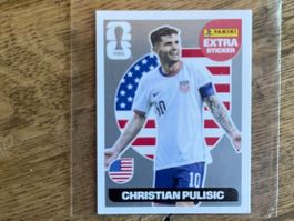 Panini WM FIFA Christian Pulisic Extra Sticker