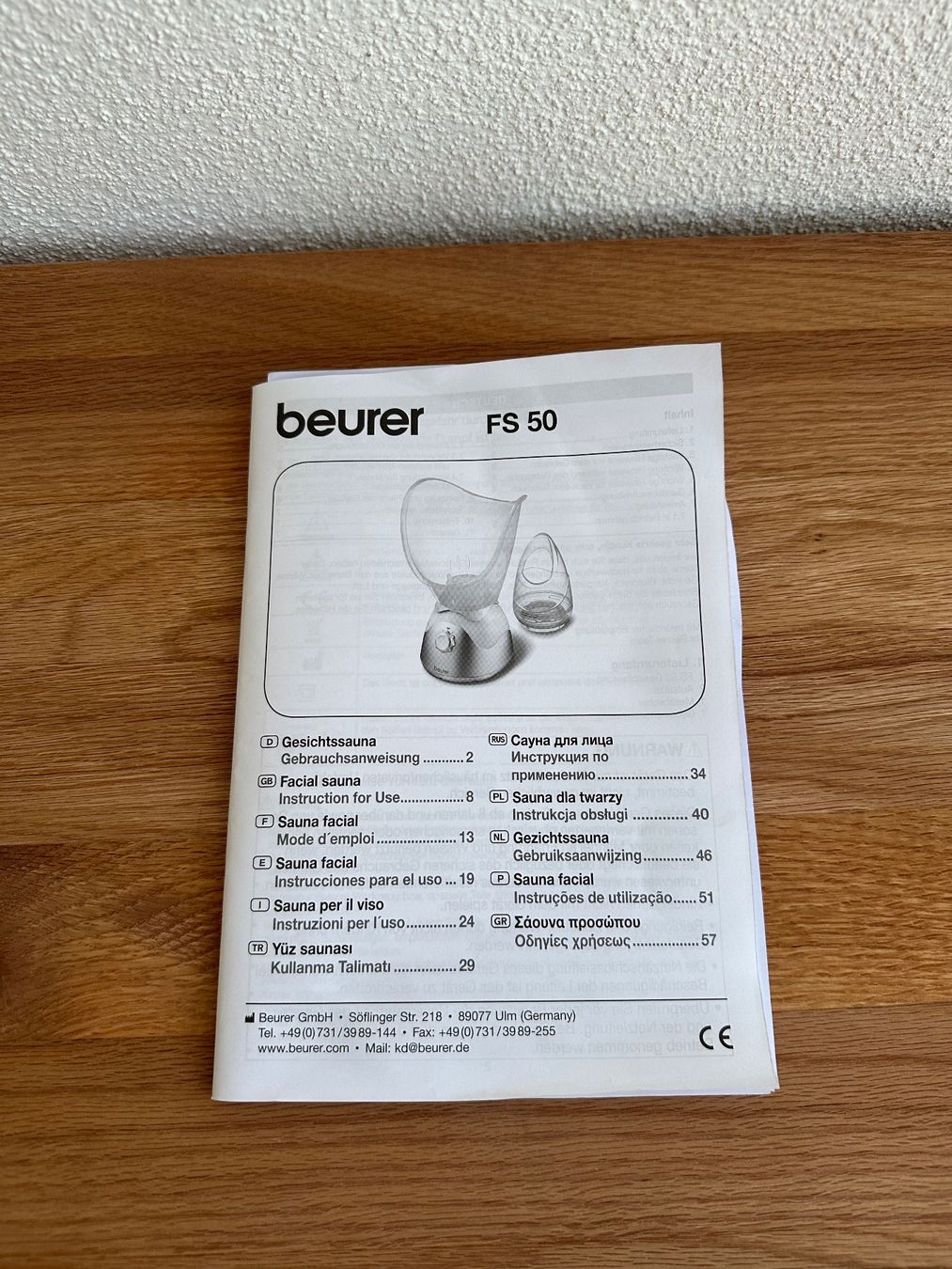 Beurer Cura del viso: Beurer Gesichtssauna FS50 - Bedampfer – Usato da Dübendorf venduto da lau_rws9 3