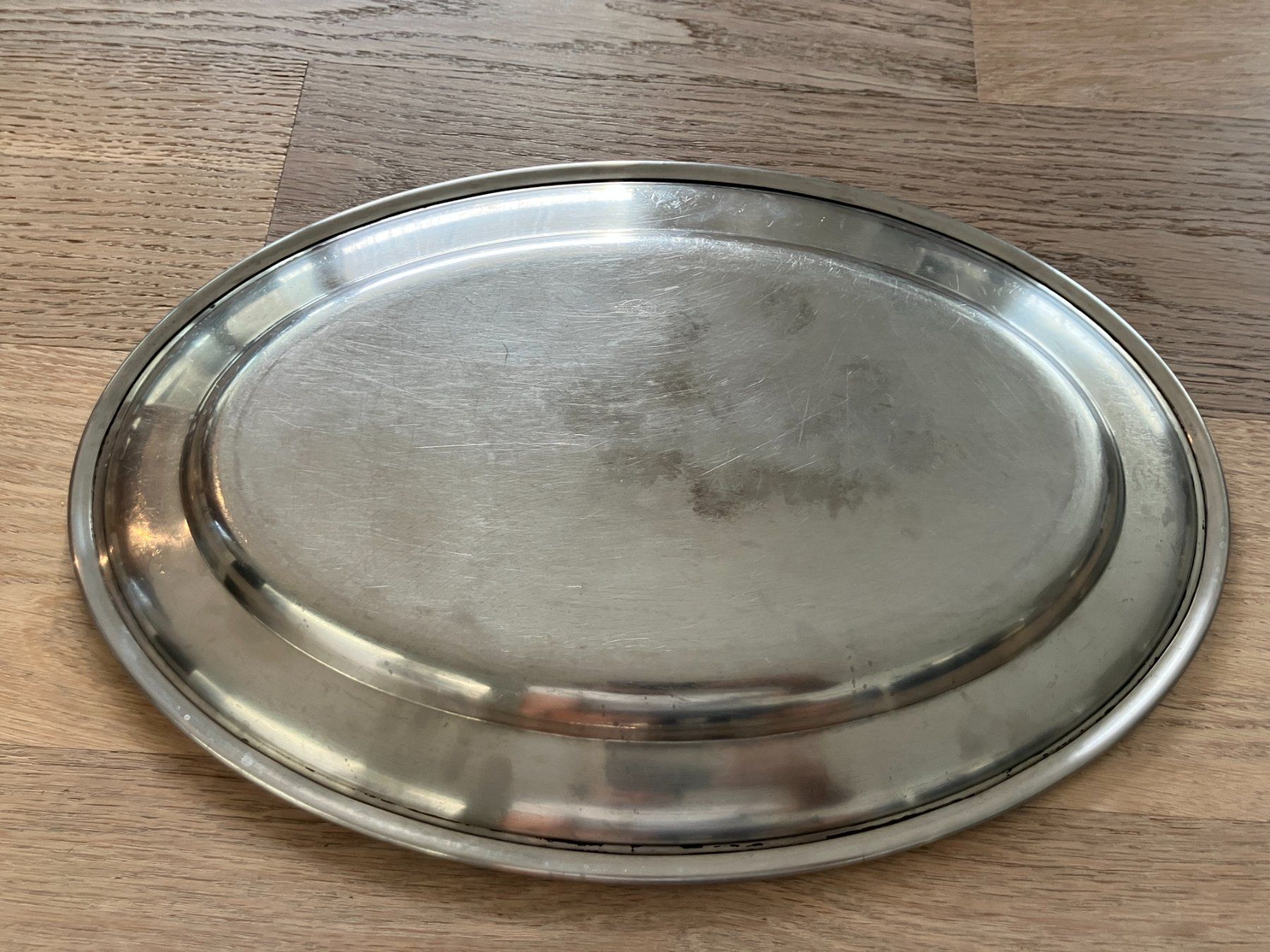 Servierplatten: Serviertablett chromstahl – Gebraucht aus Lindau von PrinterGuy 5
