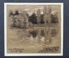 Philippe Ernest Recordon (1874-1947),  Kohlezeichnung, 1899