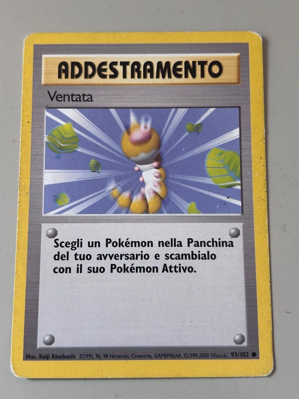 Pokémon Carte collezionabili: Ventata 93/102 Set Base Pokemon – Usato da Giubiasco venduto da LorisVale