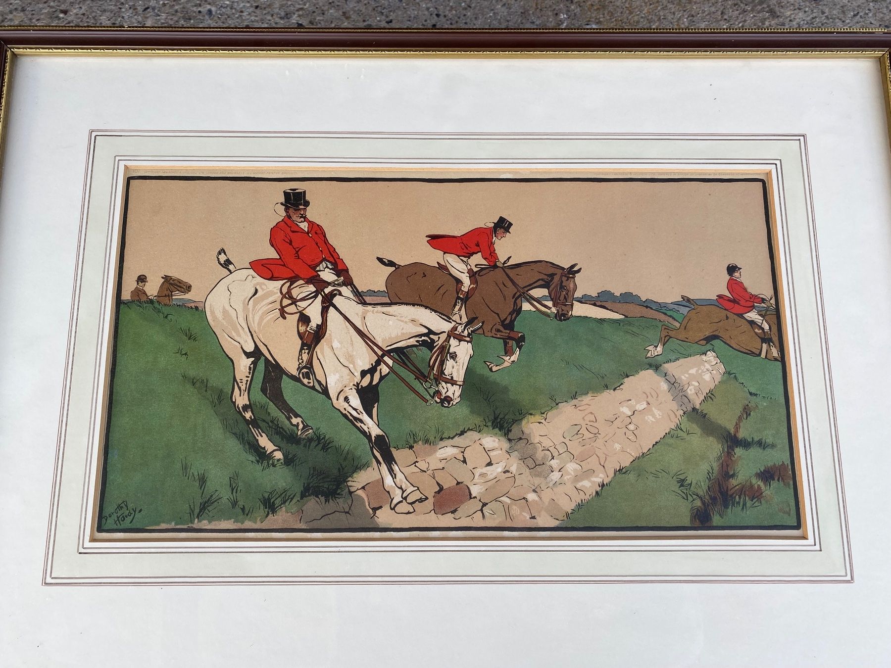 Carrozze: schönes Jagdbild von Dorothy Hardy – Usato da Feldbach venduto da Fea1 3