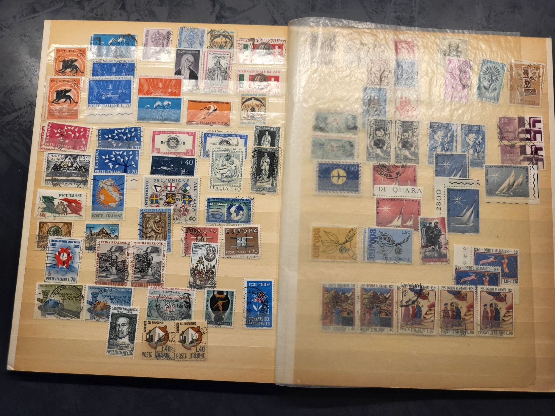 Alle Briefmarken: Sammlung Album - Italien – Gebraucht aus Rümlang von Turrin 6