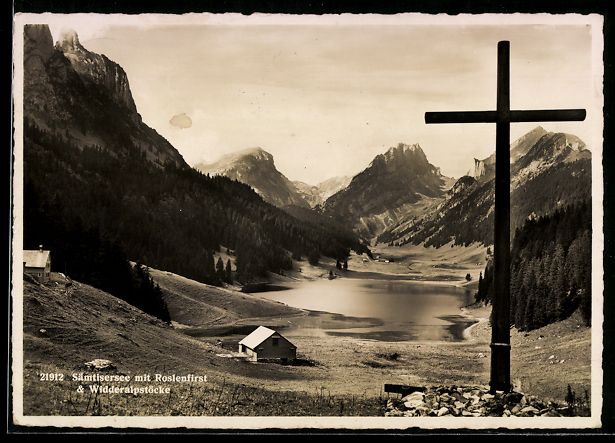 Cartes postales: Sämtisersee, Panorama mit Roslenfirst u – D'occasion à Berlin par bartko-reher