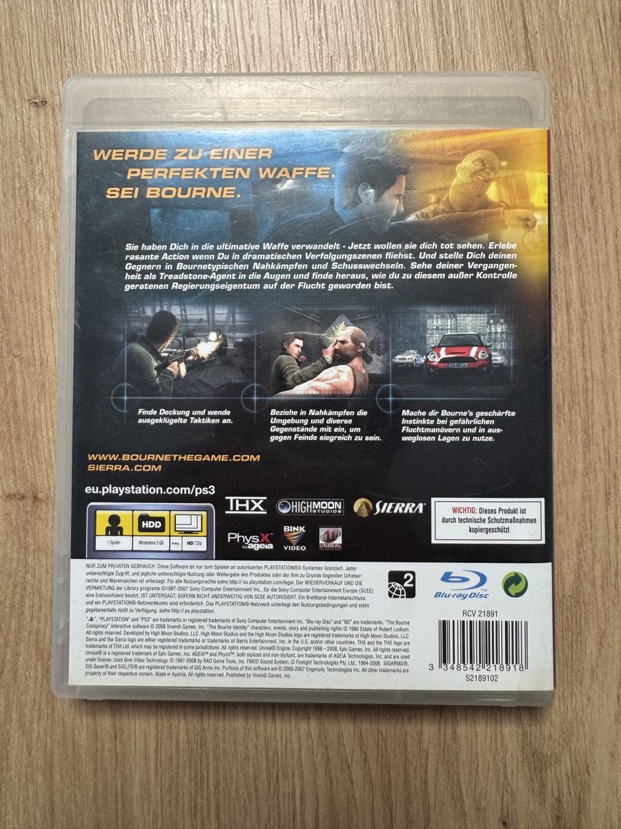 Sony Giochi: PS3 Spiel Robert Ludlum's Das Bourne Komplott gebraucht – Usato da Biberist venduto da etesummer 2