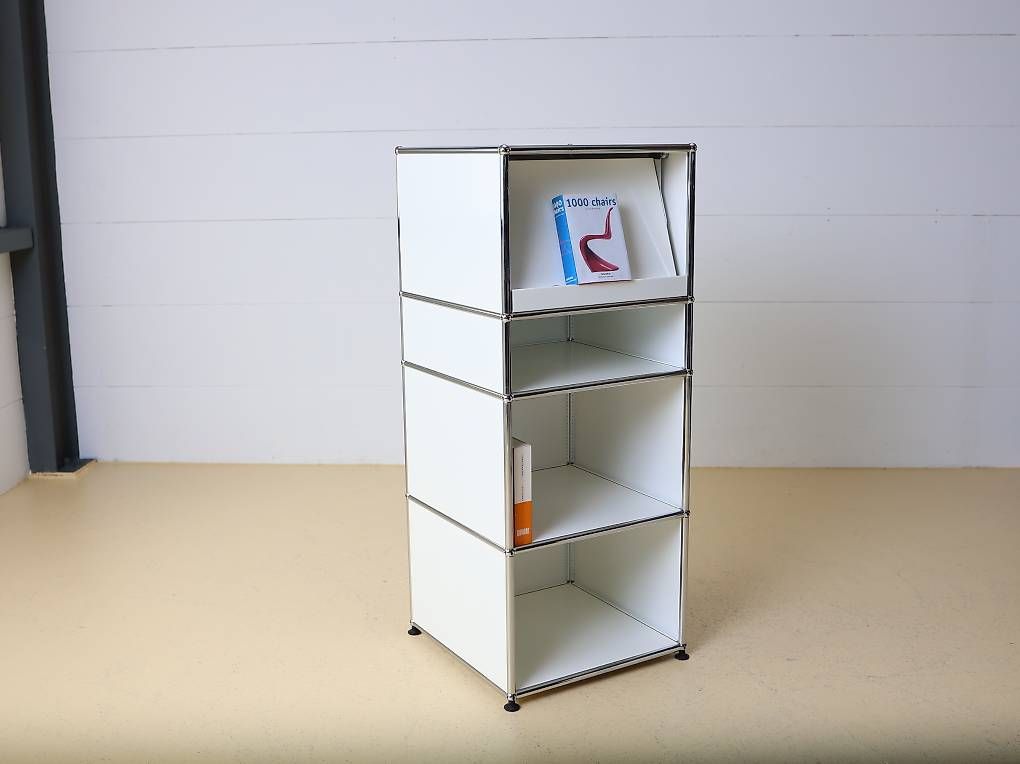 USM Scaffali: USM Haller Highboard Reinweiss mit Prospekthalter – Usato da Meinisberg venduto da atelier_TILIJA 6
