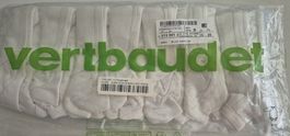 Vertbaudet Baby Bodys mit langen Ärmeln Weiss 7er Pack 45cm