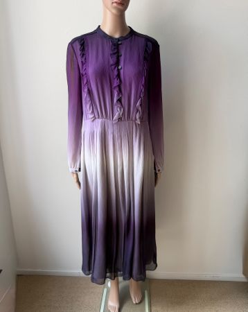 neues BURBERRY PRORSUM Dégradé Ombré Kleid 💜