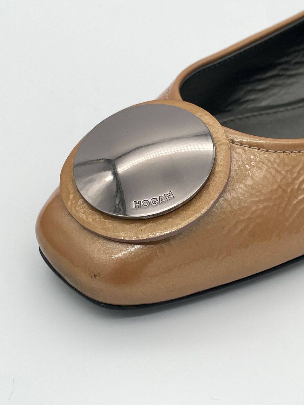 Hogan Damenschuhe: Hogan Silver Button Ballerina EU 36.5 Beige – Gebraucht aus Zürich von shoe_shop 5