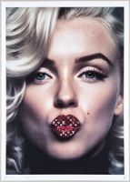 Death NYC Ltd Ed Pop Art Druck " Vuitton Lips Marilyn Monroe