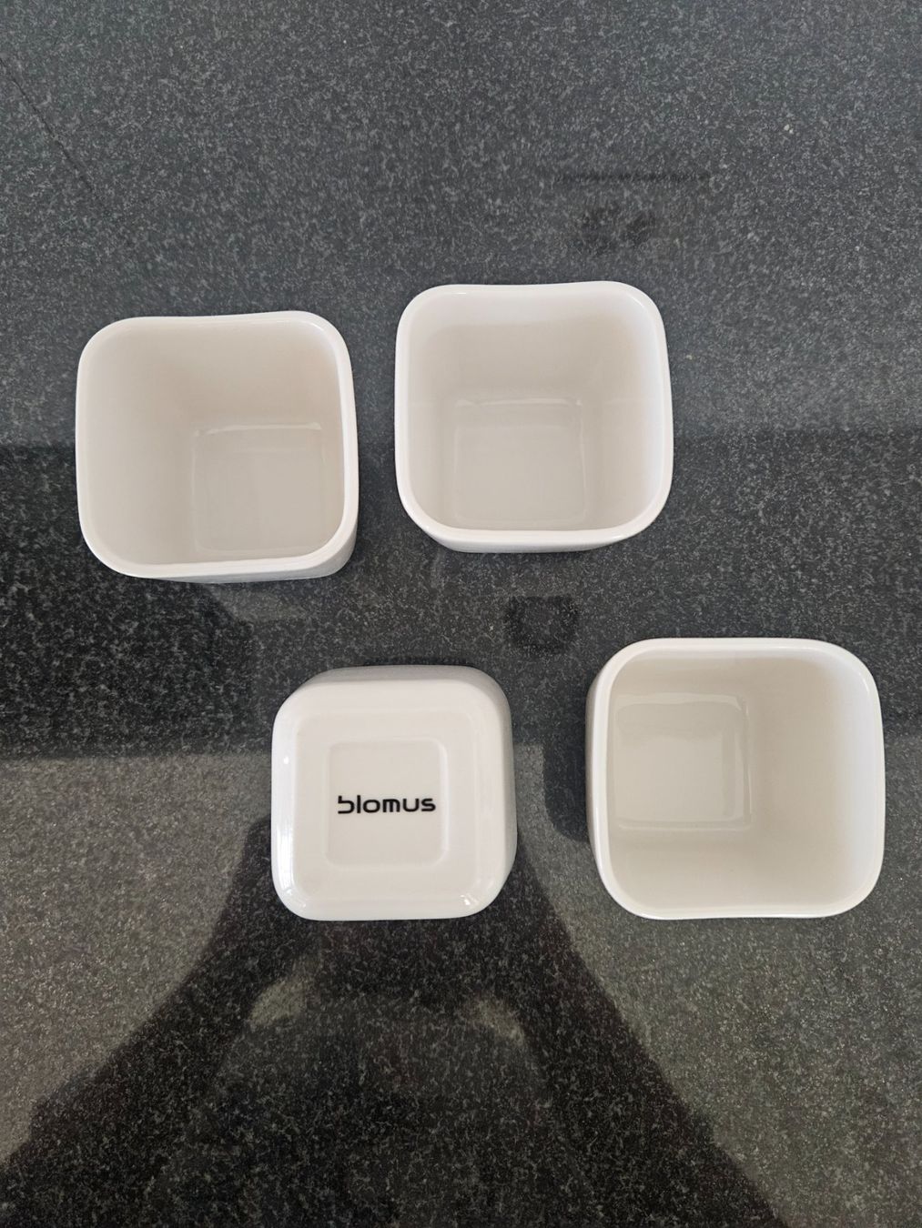 Blomus Coupes: Lot de 4 coupelles blomus blanches, neuves – Neuf (Voir description) à Morges par Mlle_Croft_91 2