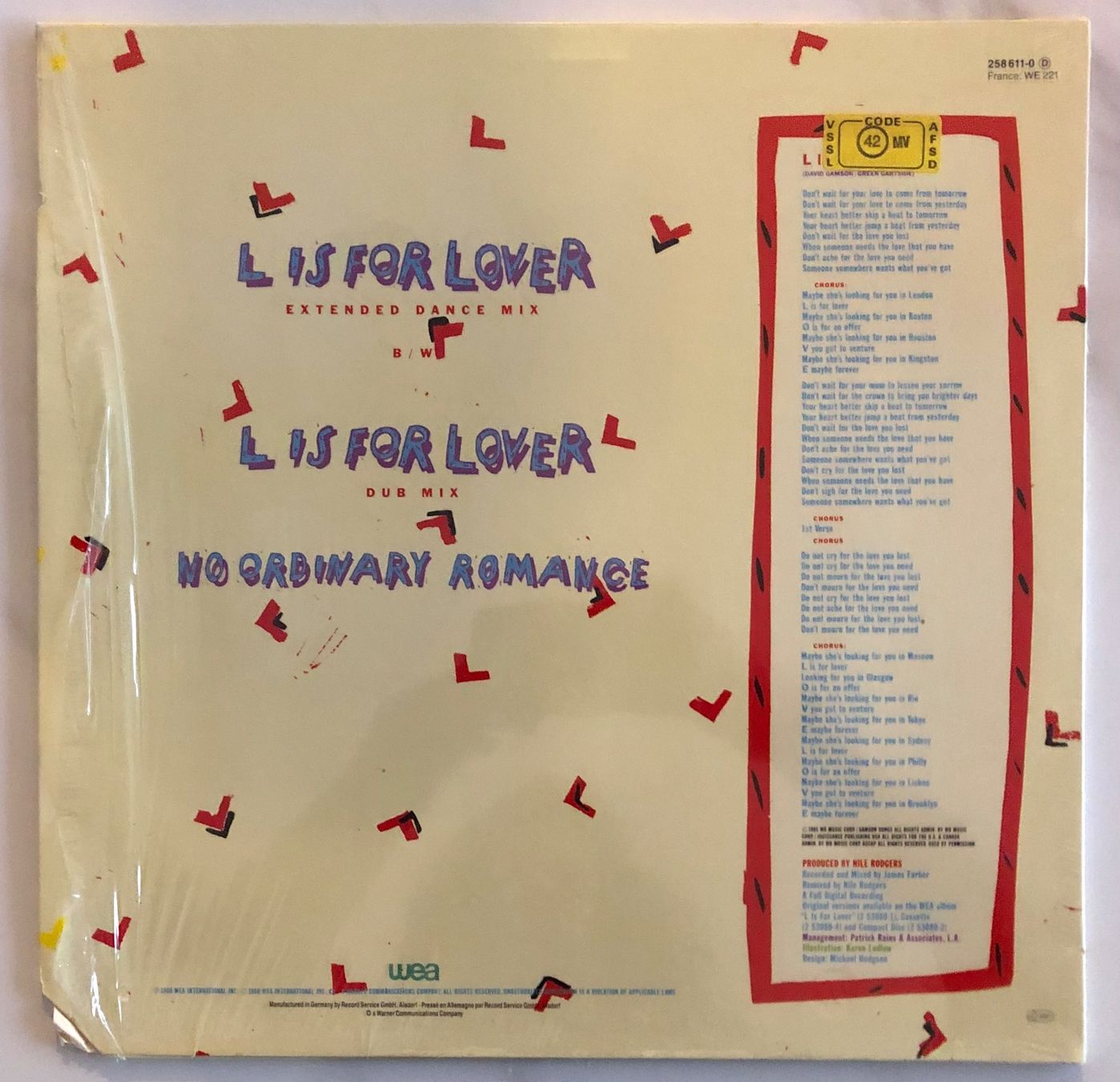 Dischi in vinile: AL JARREAU - L IS FOR LOVER – Usato da Poliez-Pittet venduto da Newtown-Records 1