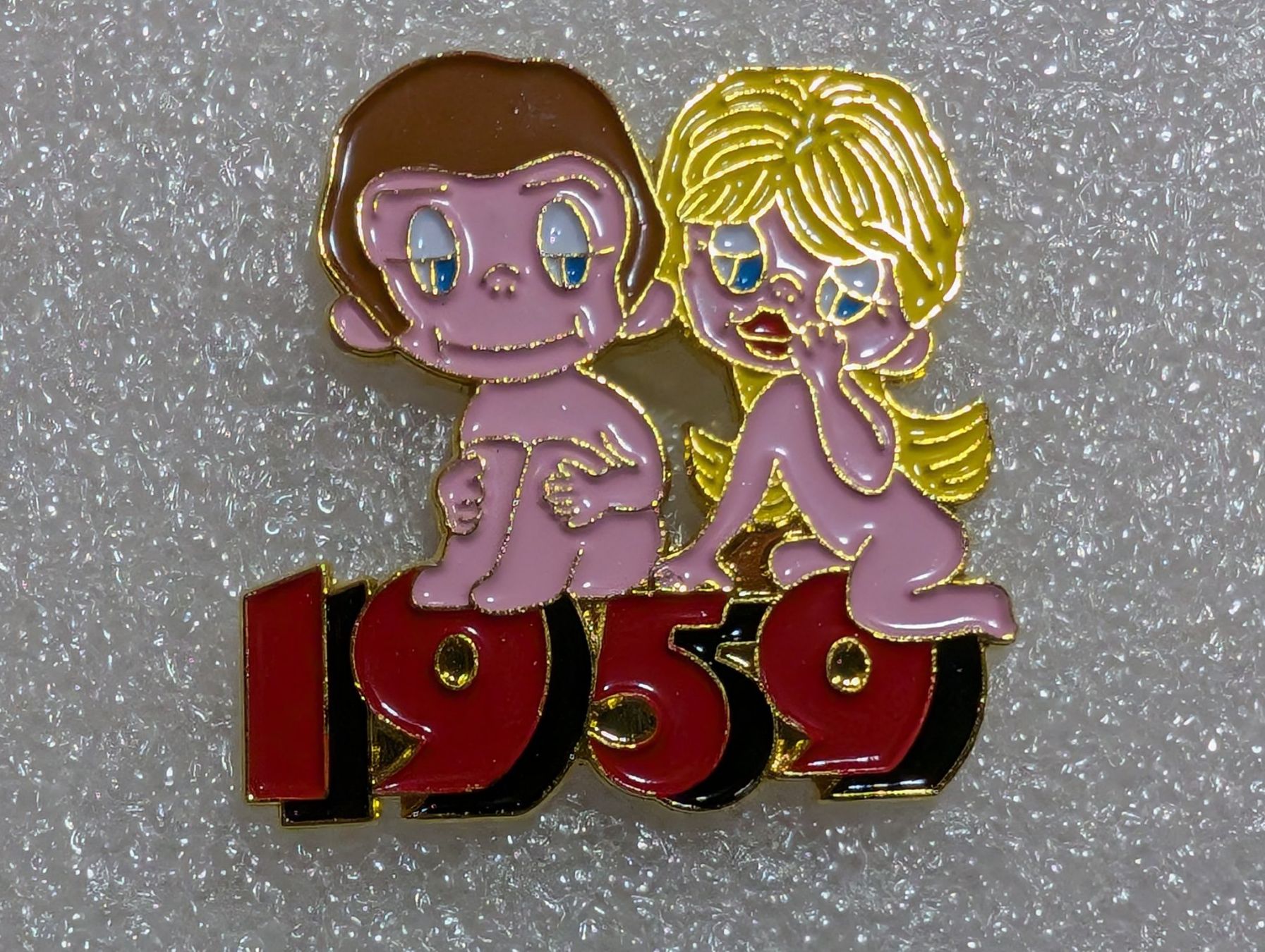 Placchette & Badge: Ansteckpin 248: 1959 – Usato da Oppligen venduto da Pin-Fall-Shop