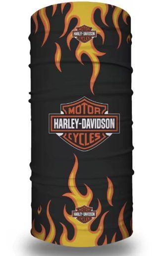 Passmontagna & Scaldacolli: Tour de cou Harley-Davidson flammes 🔥J104 – Nuovo e nell'imballaggio originale da Allens venduto da MADE.IN.ROCK.N.ROLL