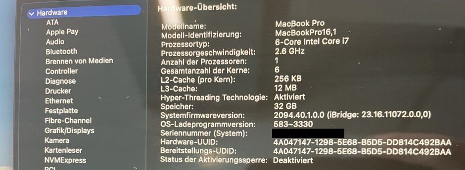 Apple Notebook: MacBook Pro (16'', Mid 2019) – Usato da Zürich venduto da ATP_Zuerich_AG 8